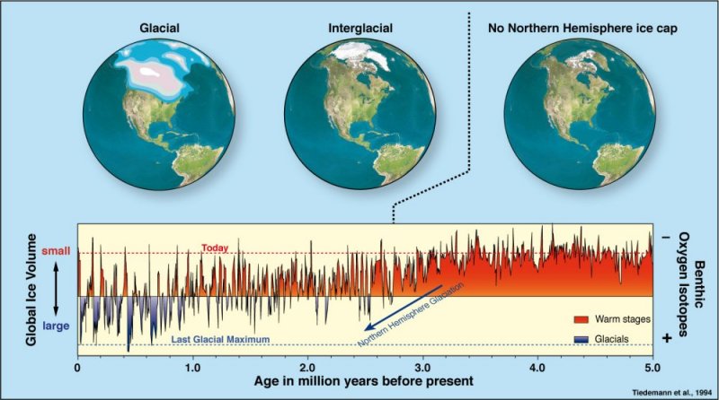 5 million years of climate N. hemisphere.